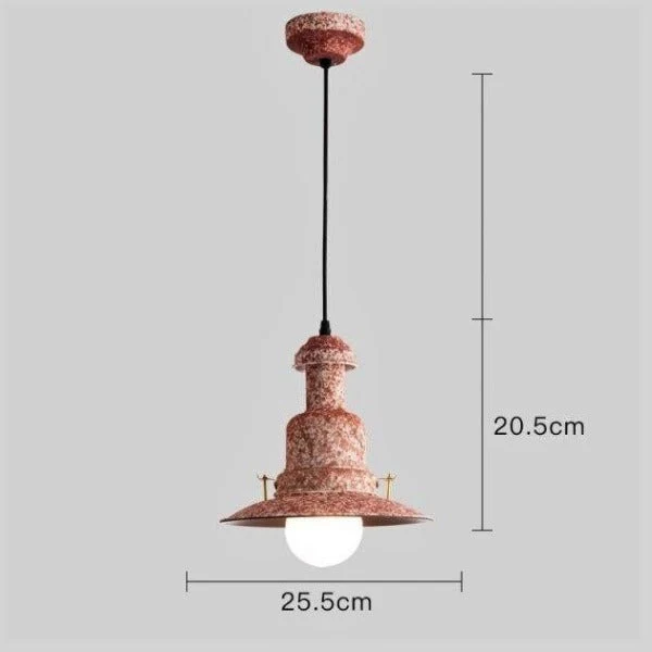 Suspension Industrielle Rose
