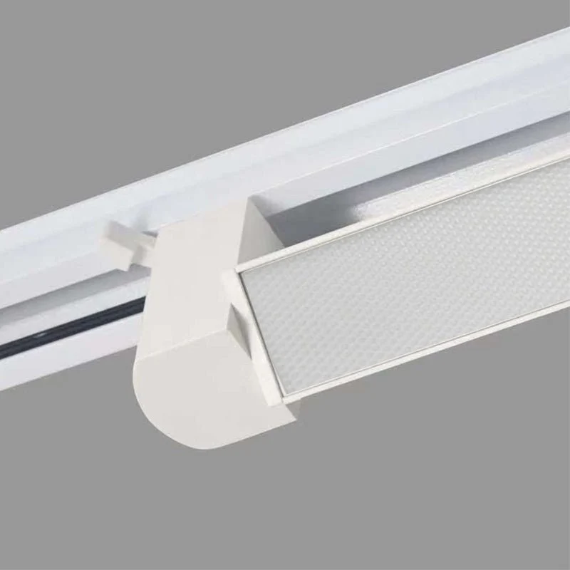 Éclairage sur Rail Linéaire Opaque Monophasé 30W 47cm Blanc