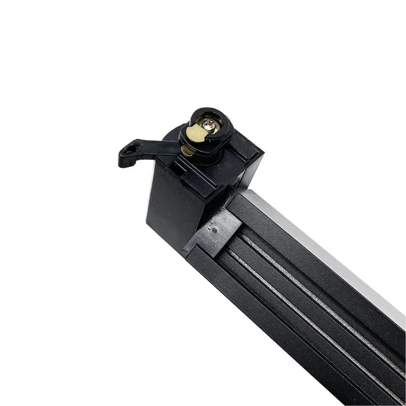 Éclairage sur Rail Linéaire Opaque Monophasé 30W 47cm Noir