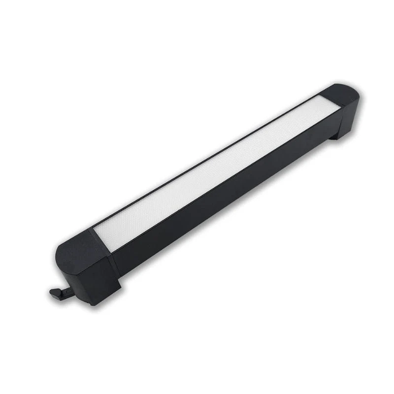 Éclairage sur Rail Linéaire Opaque Monophasé 20W 35cm Noir