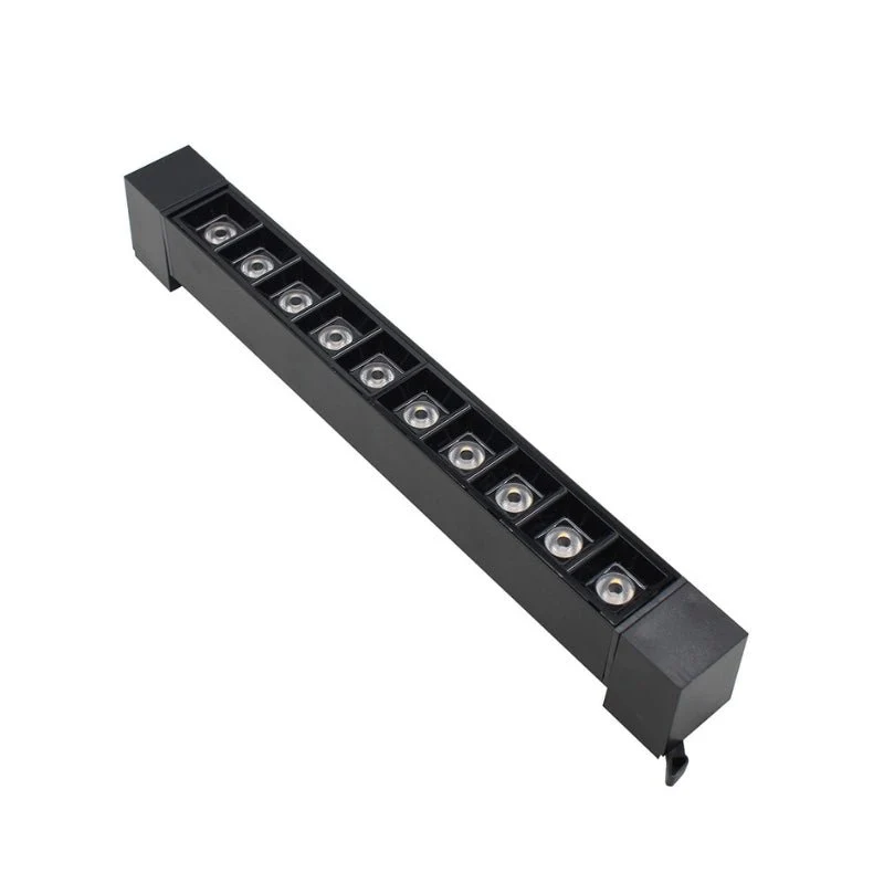 Projecteur Linéaire sur Rail Monophasé 20W 33cm Noir