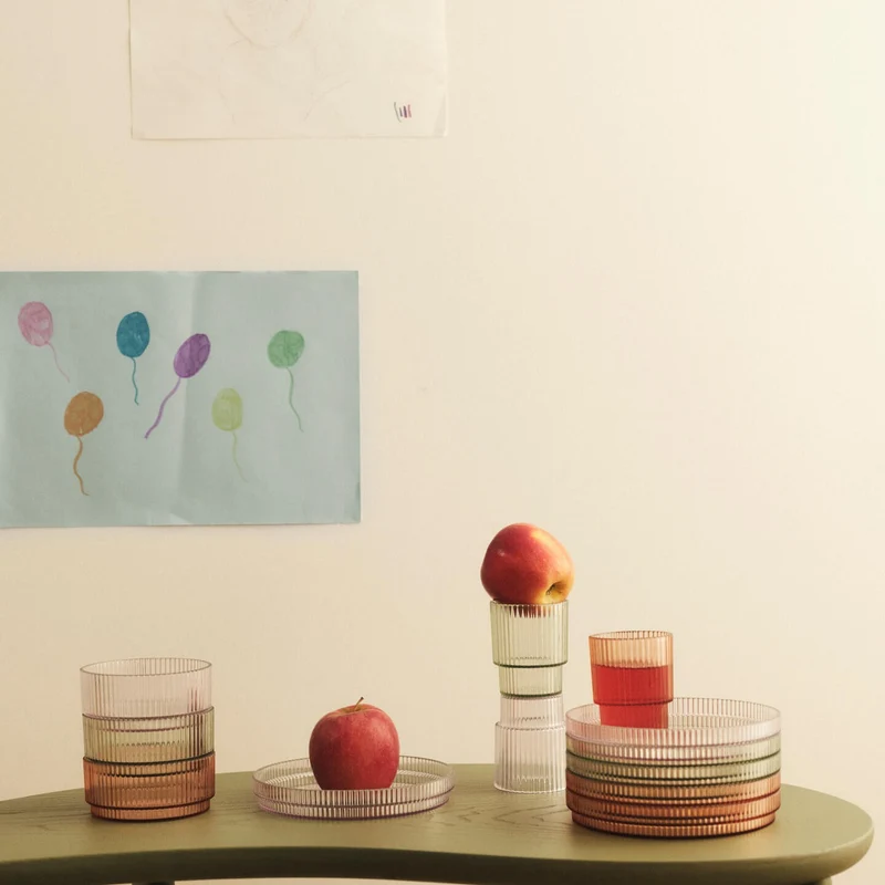 Ferm Living Ripple Kids Plates - Set of 2