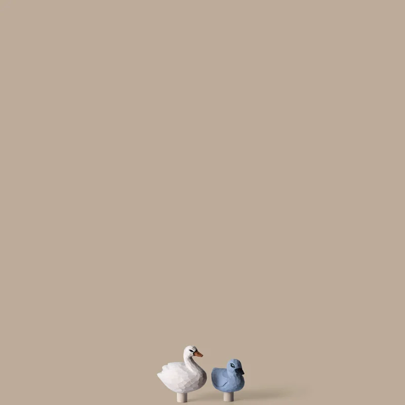 Ferm Living Loopi Figurines Swan and Duckling - Set of 2