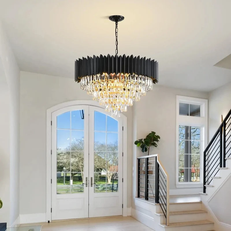 Lustre de salon noir design