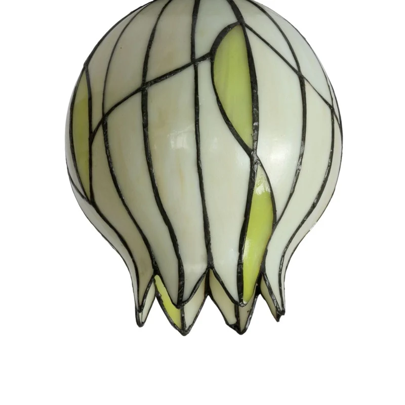 Suspension fleur en verre