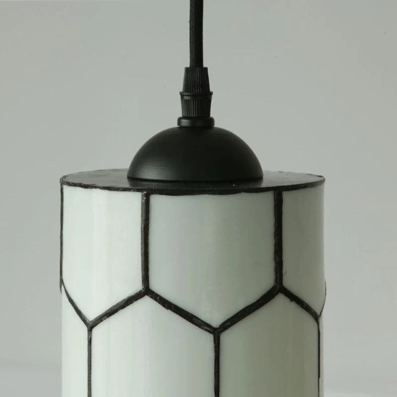 Petite suspension lampe retro verre
