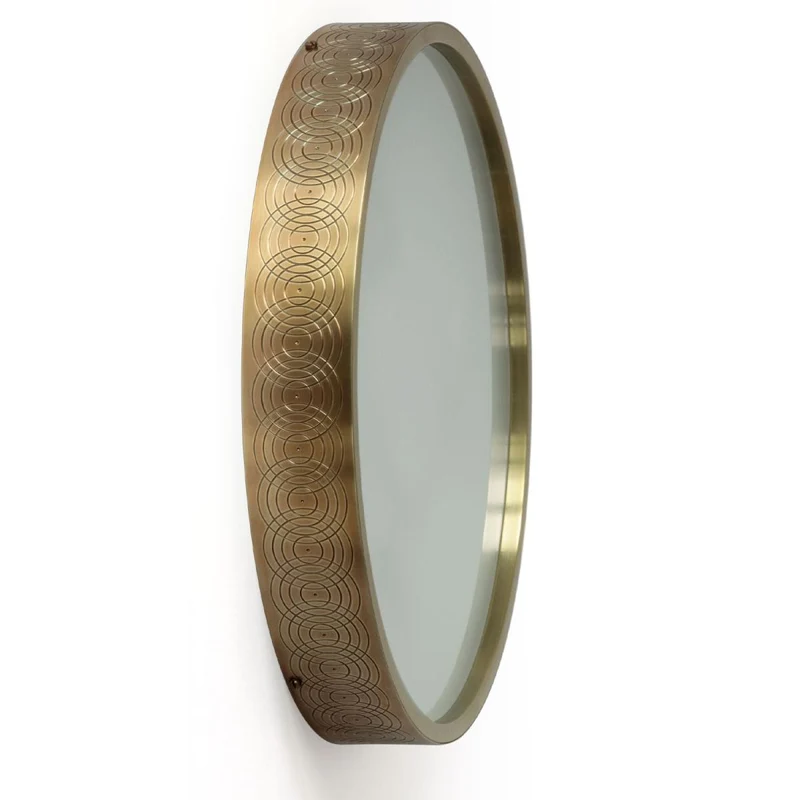 Applique ronde laiton