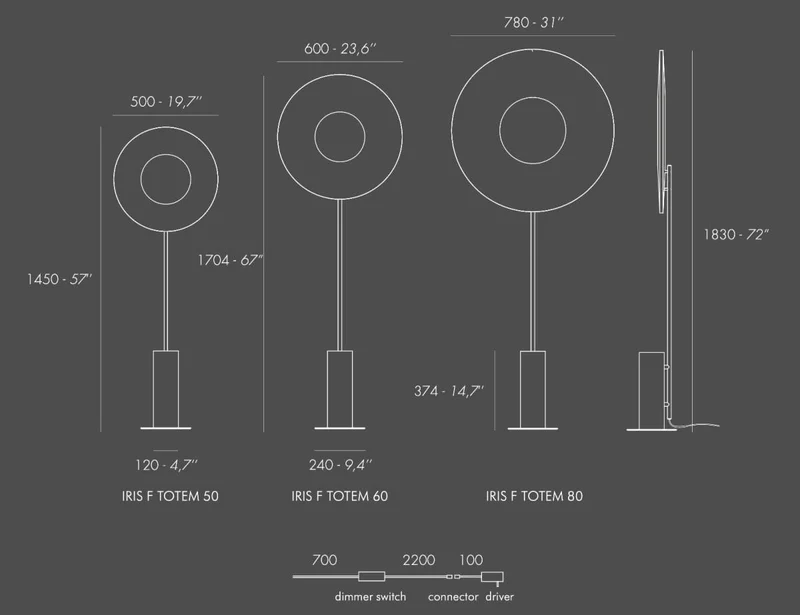Lampadaire designer minmaliste salon
