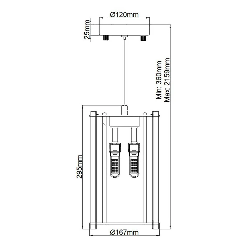 Petite suspension en cristal