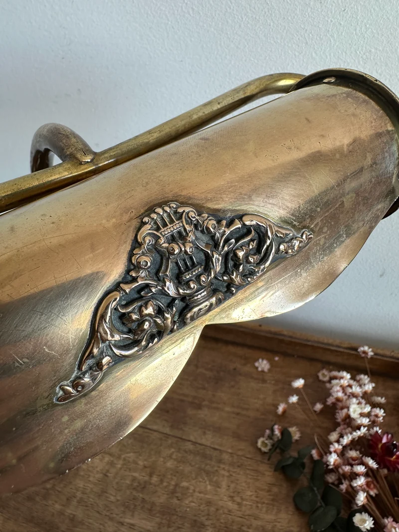 Lampe de notaire en laiton années 1920