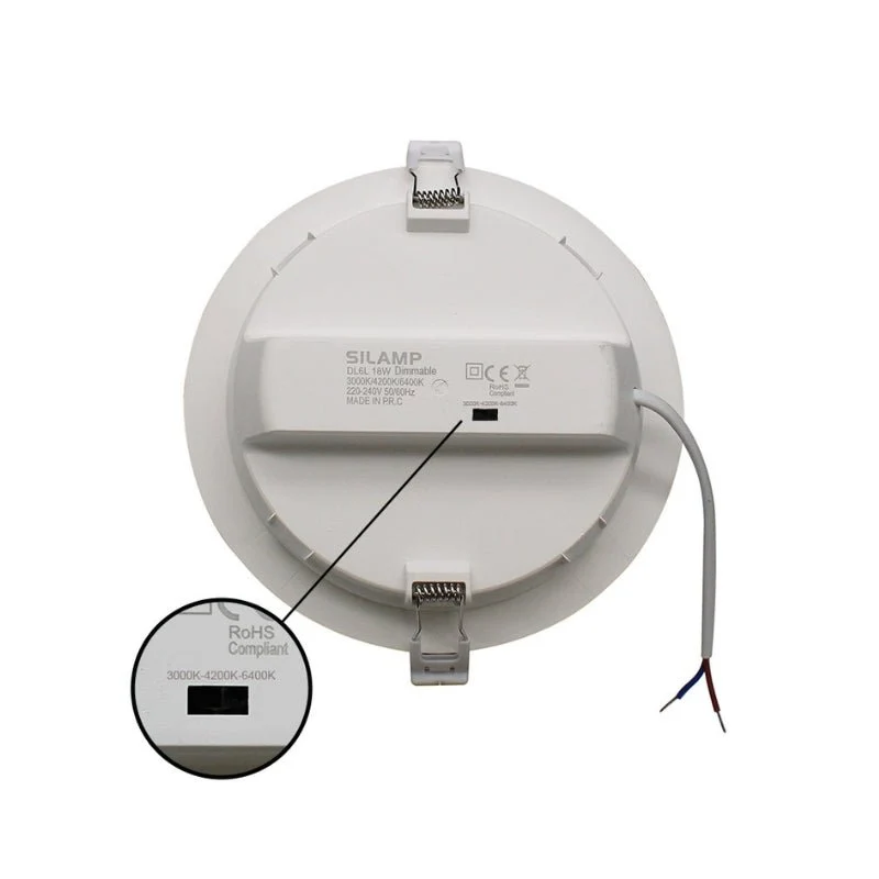 Spot LED Extra Plat Downlight Rond 18W Blanc CCT - 3000K/4000K/6000K