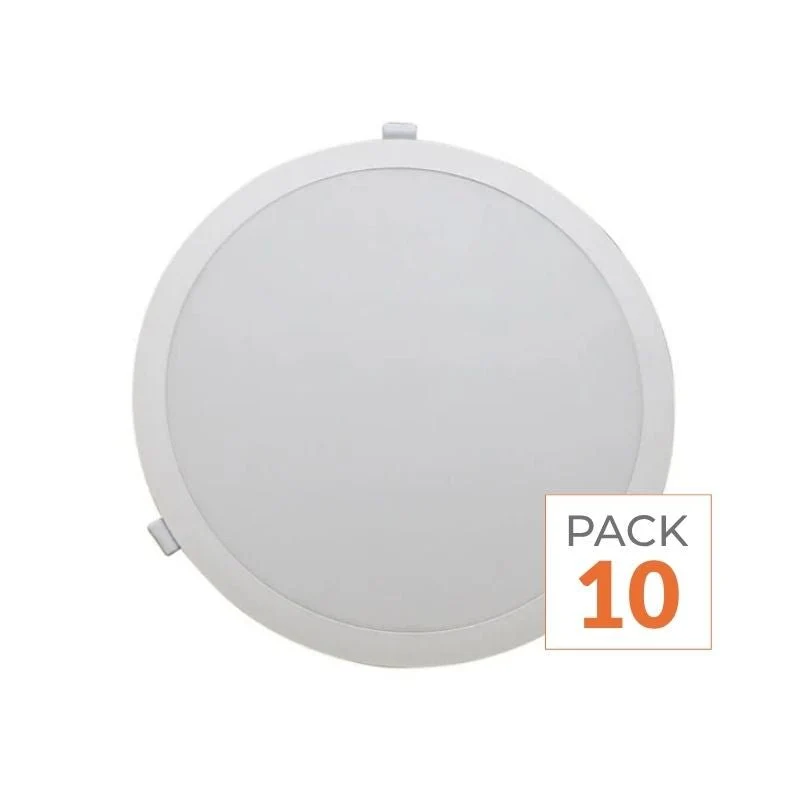 Spot LED Encastrable 35W Diamètre 30cm CCT 3000K/4200K/6400K - Pack de 10