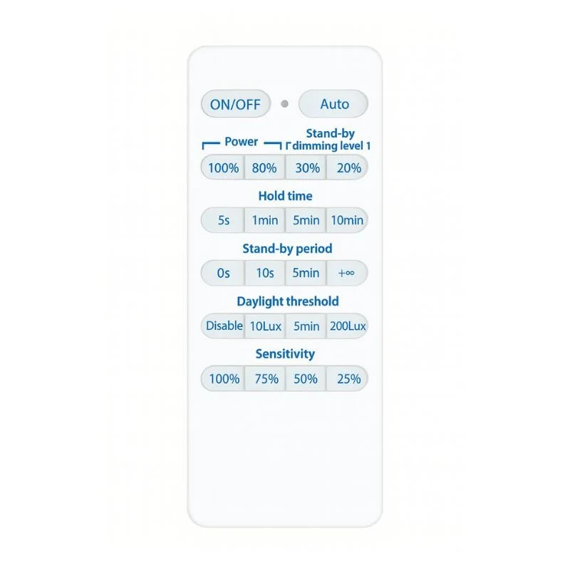 Télécommande pour Suspension industrielle Dimmable 250W avec détecteur de mouvement