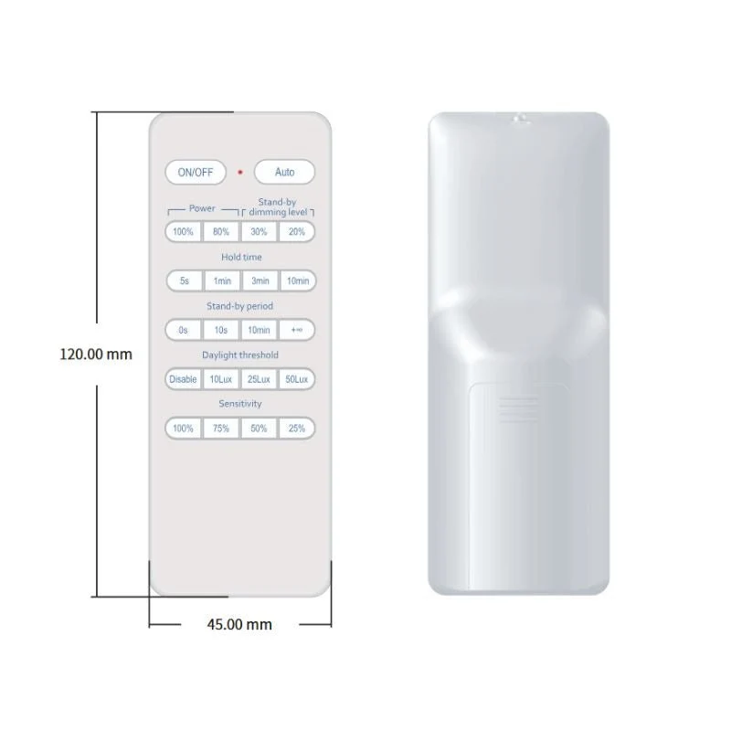 Télécommande pour Suspension industrielle Dimmable 250W avec détecteur de mouvement