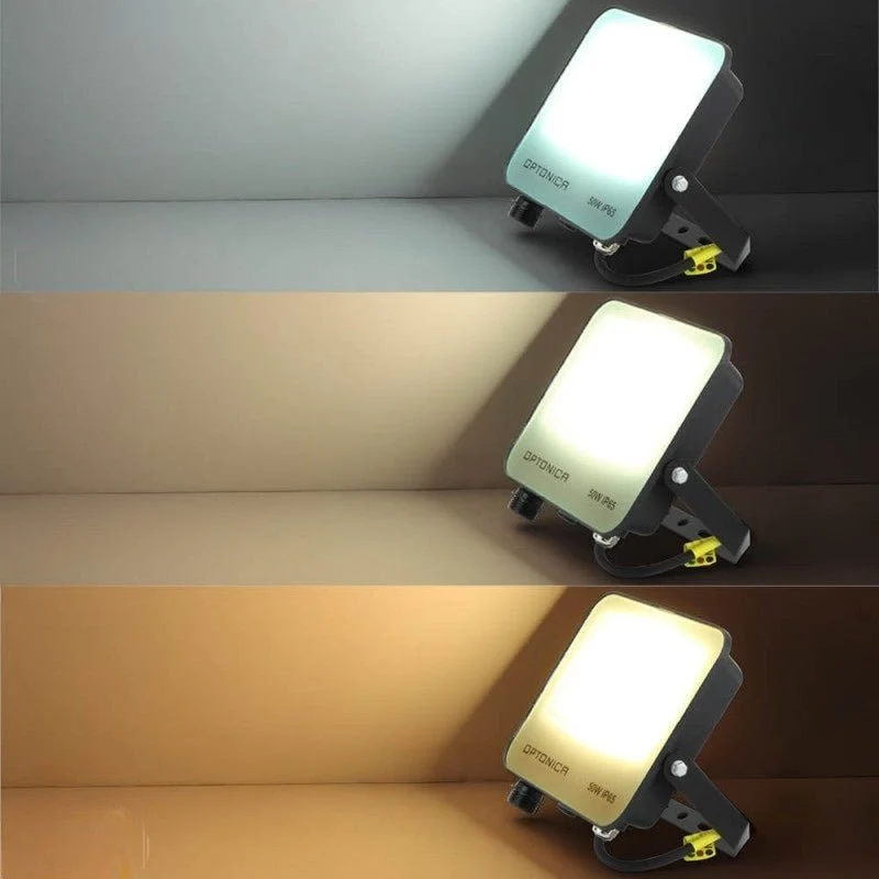 Projecteur avec Détecteur 50W IP65 CCT Noir/Bleu - 3000K/4000K/6000K