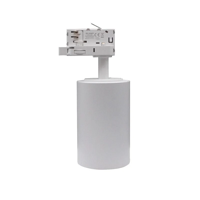 Spot LED sur Rail Triphasé CCT 30W 60° Blanc - 3000K/4000K/6500K