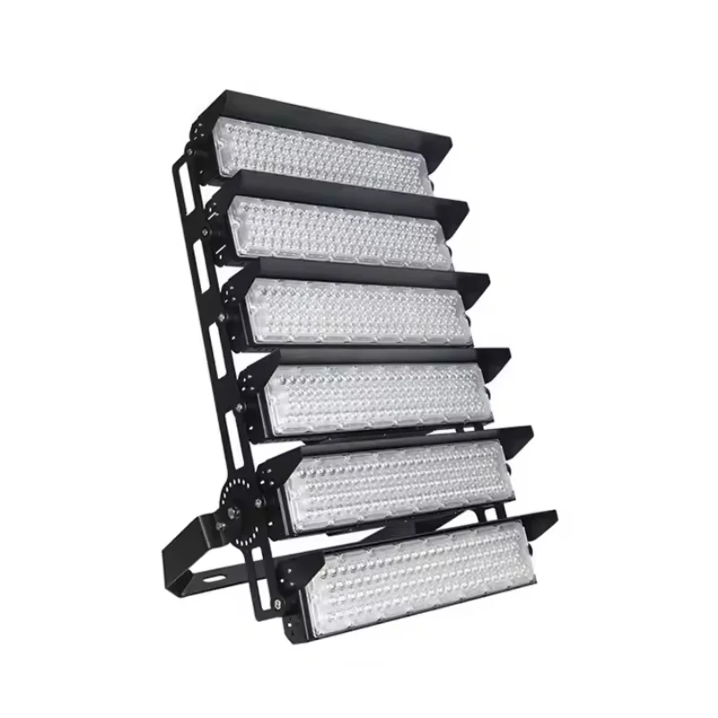 Projecteur LED Puissant Industriel 1500W 170lm/W IP66 Noir Orientable