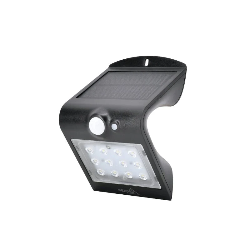 Applique Murale Solaire LED 1.5W IP65 220lm avec Détecteur de Mouvement