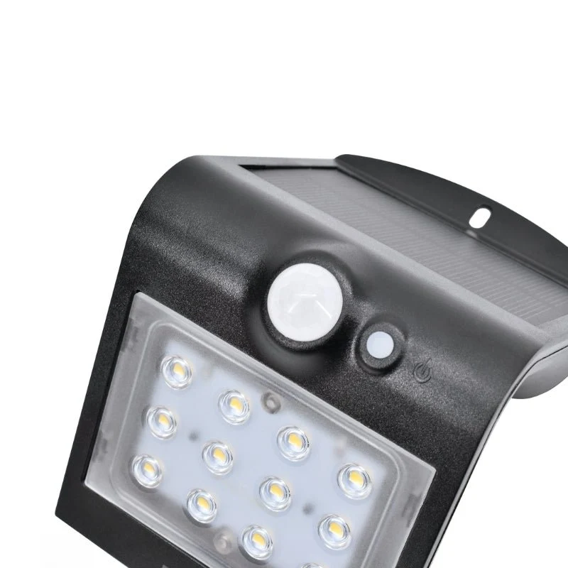 Applique Murale Solaire LED 1.5W IP65 220lm avec Détecteur de Mouvement