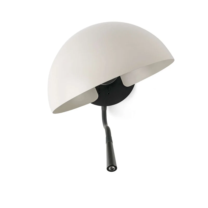 Applique de chevet avec liseuse DOMINICA beige