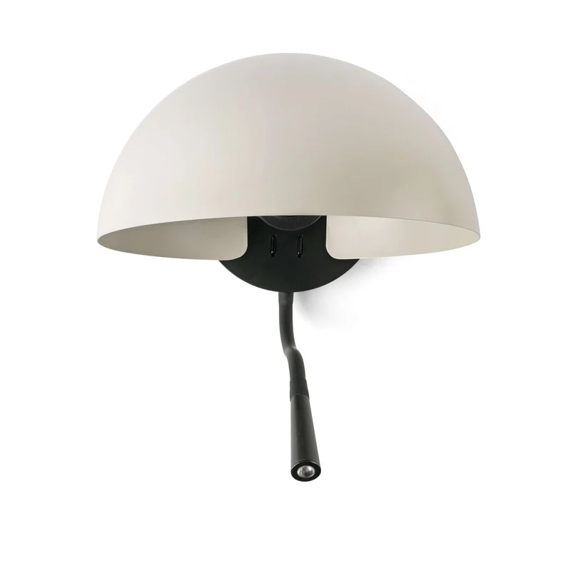 Applique de chevet avec liseuse DOMINICA beige