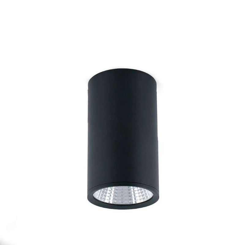 Spot LED en saillie REL noir 25W diamètre 100 mm