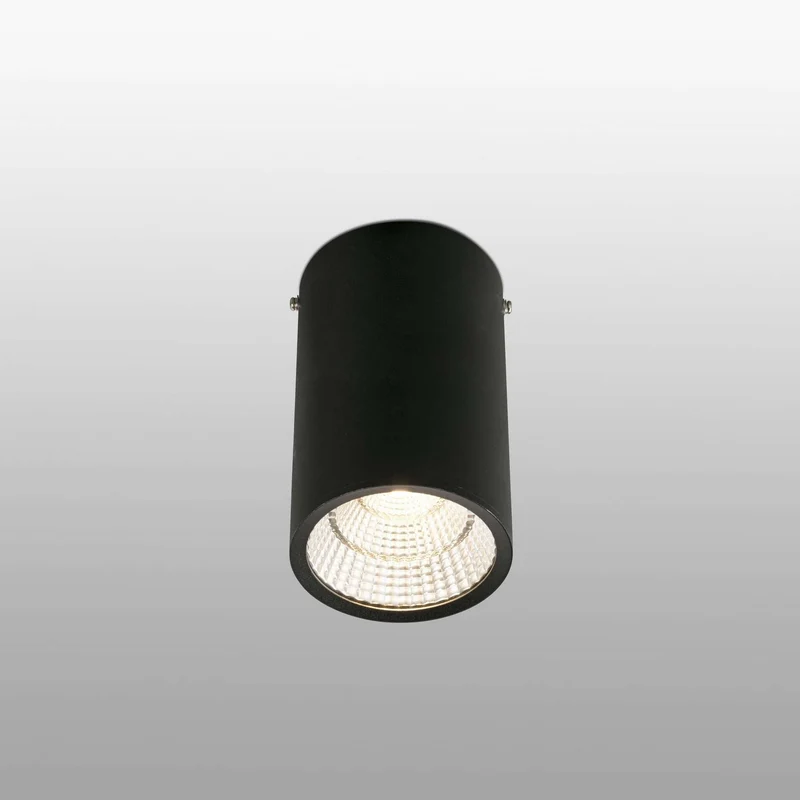 Spot LED en saillie REL noir 25W diamètre 100 mm