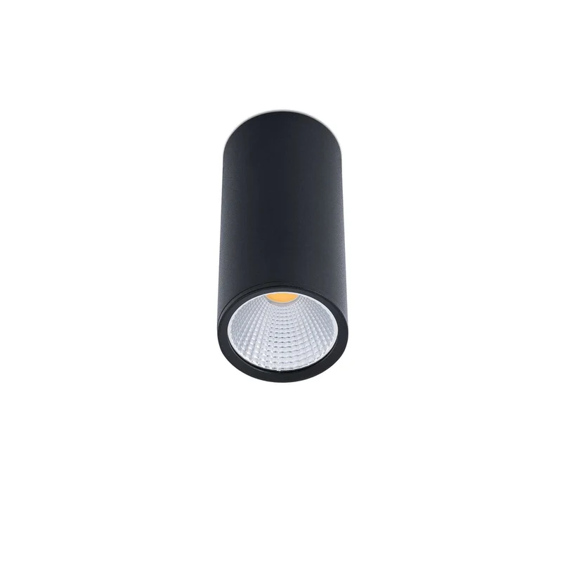 Spot LED en saillie REL noir 15W diamètre 75 mm