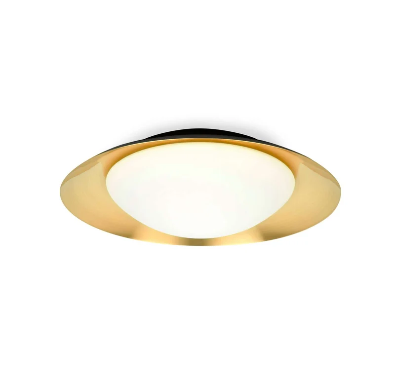 Plafonnier SIDE LED blanc et or diamètre 450 mm