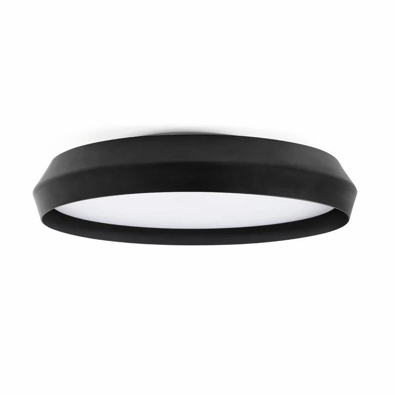Plafonnier SHOKU noir diamètre 600 mm