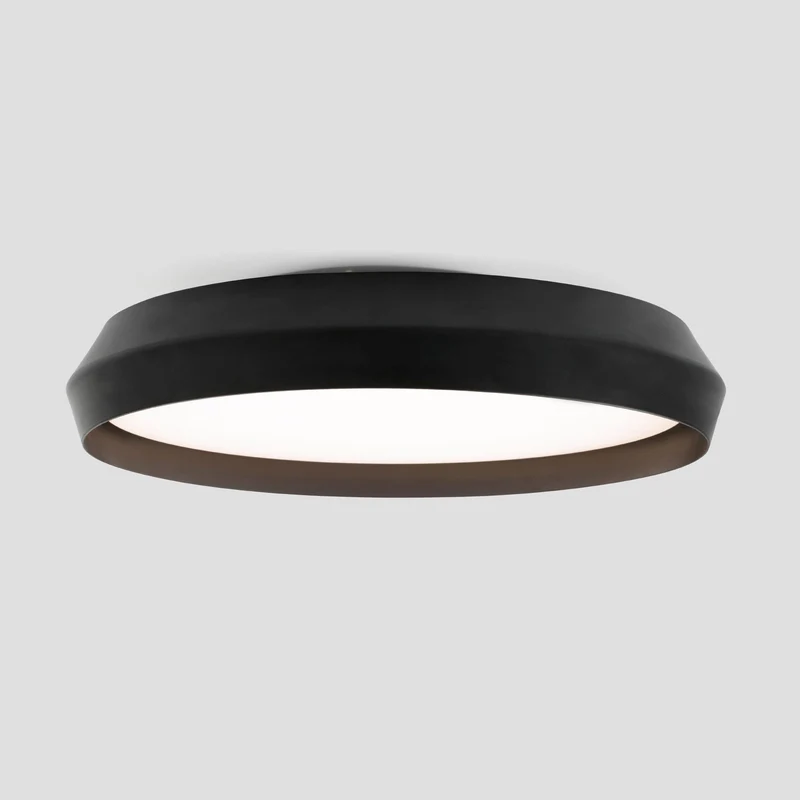 Plafonnier SHOKU noir diamètre 600 mm