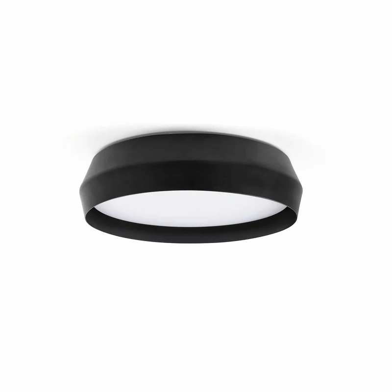 Plafonnier SHOKU noir diamètre 350 mm
