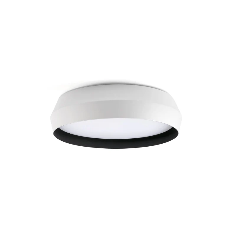 Plafonnier SHOKU blanc et noir diamètre 350 mm