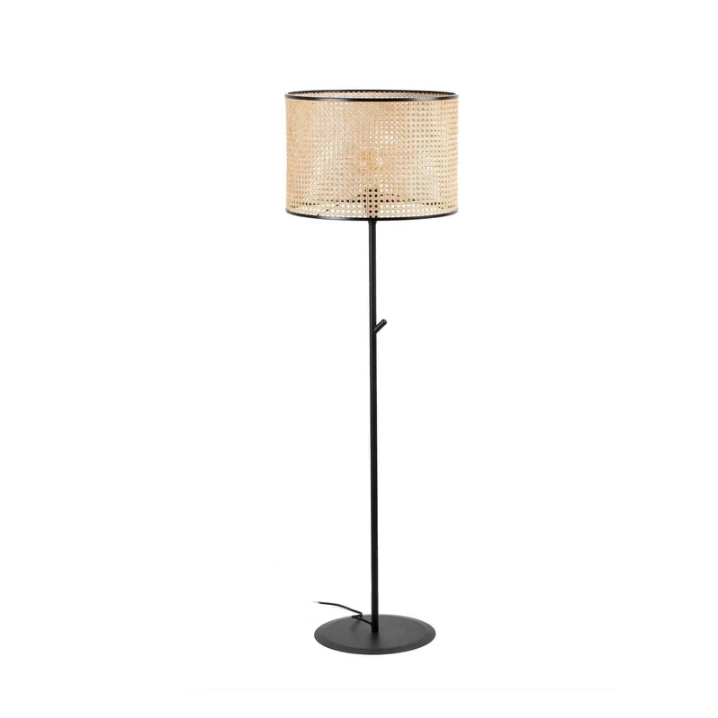 Lampadaire MAMBO cannage rotin