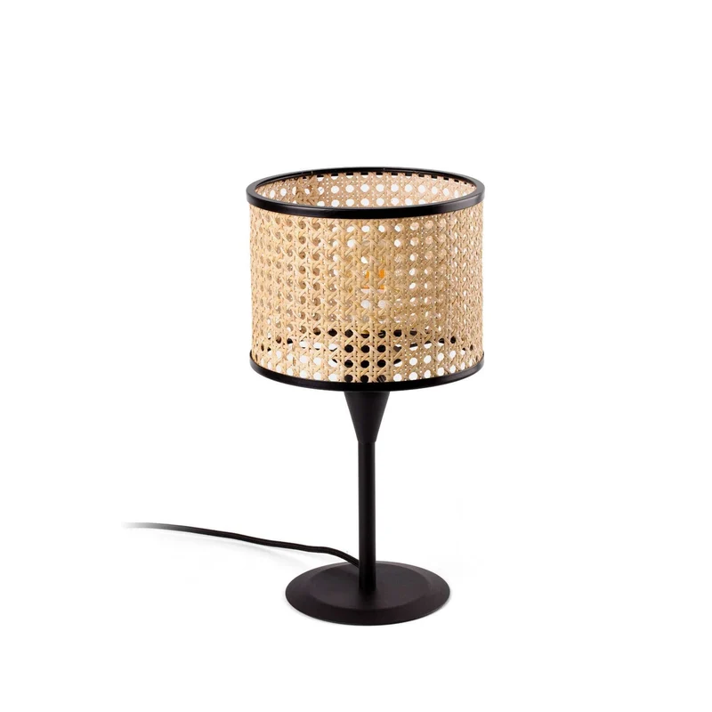Lampe à poser MAMBO cannage rotin Ø 210 mm