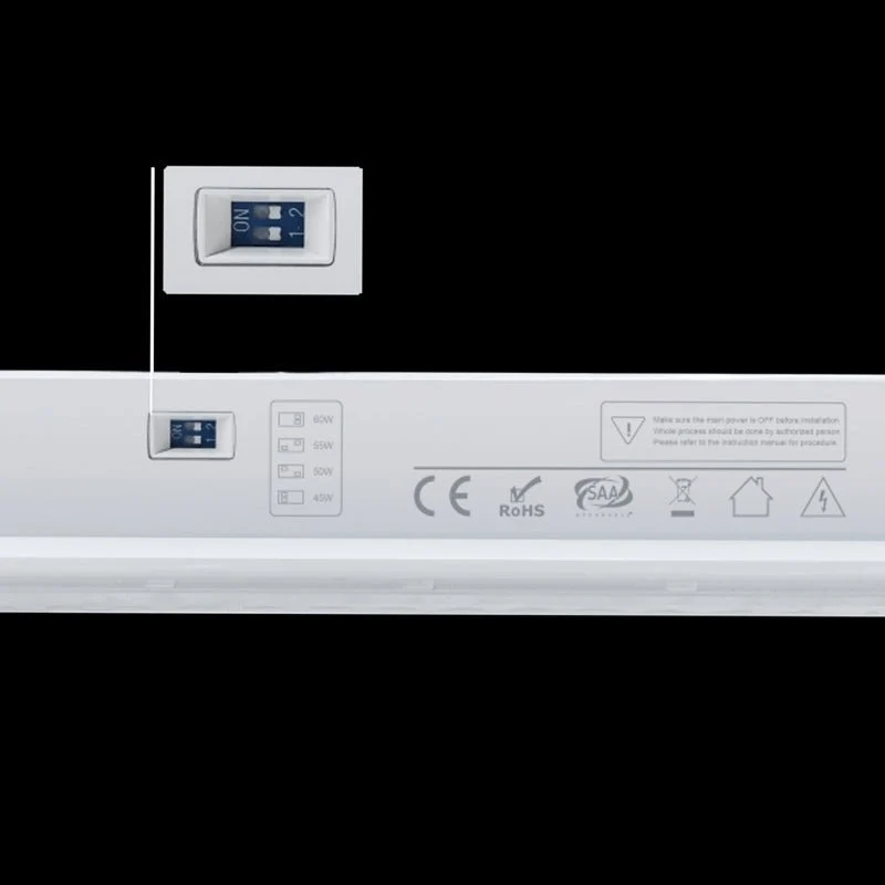 Spot Linéaire LED sur Rail Triphasé 150cm Blanc - Puissance Ajustable CCT - 3000K/4000K/6000K - Pack de 8
