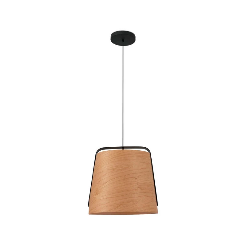 Suspension STOOD noire et bois