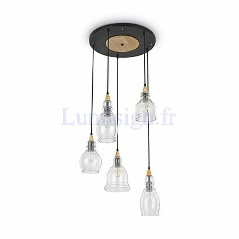 Suspension GRETEL-5L verre soufflé