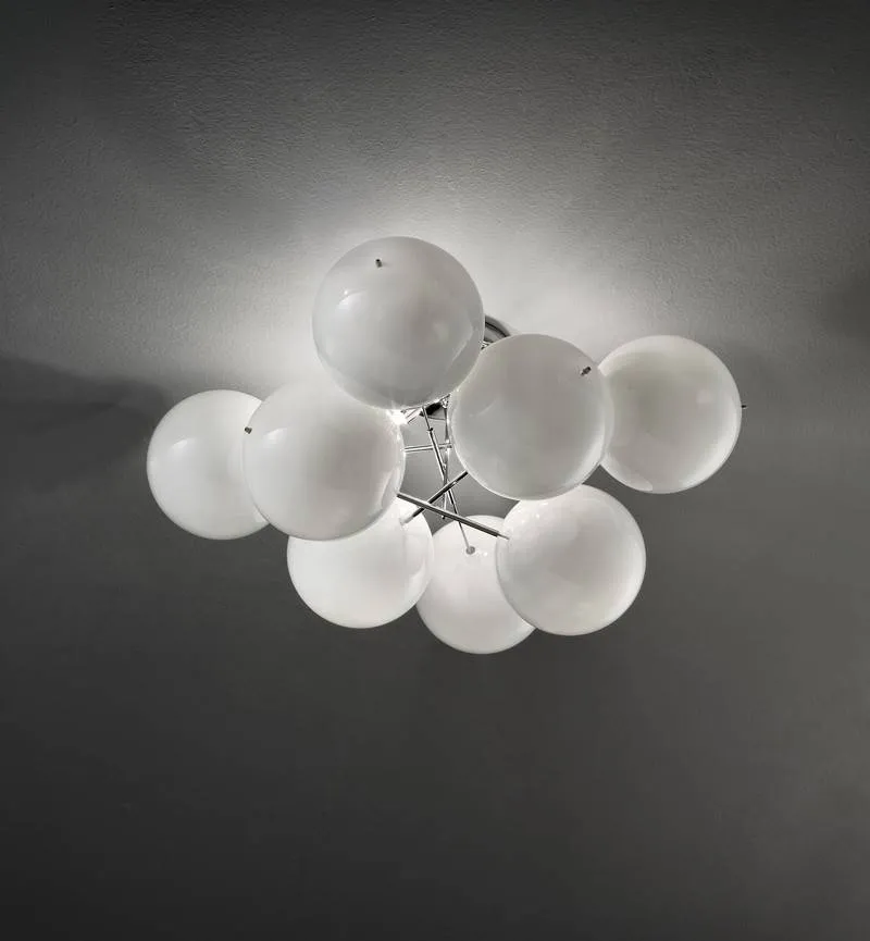 Plafonnier ATOM Ø 550 mm 8 sphères