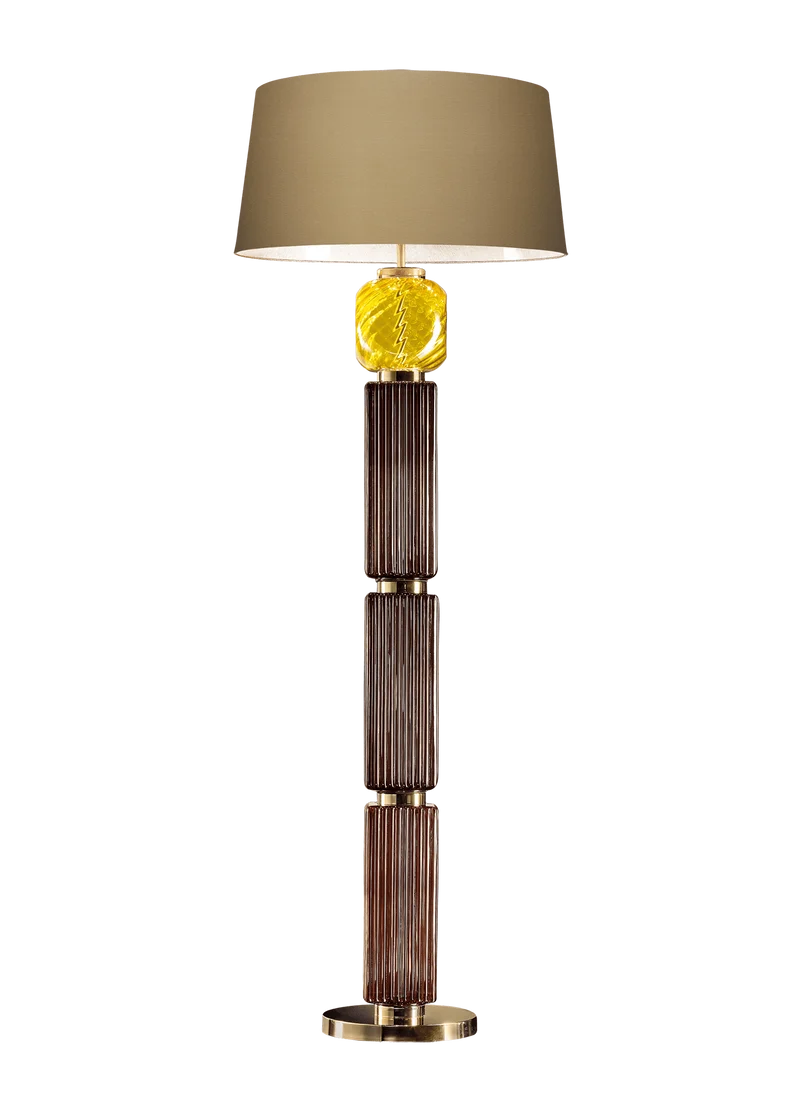 Lampadaire Design Marron Taupe
