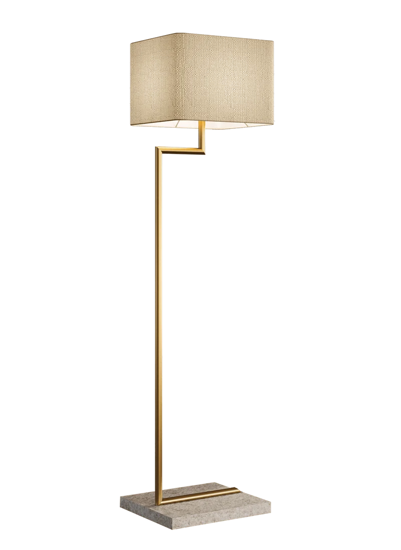 Lampadaire Tissu Beige Chambre