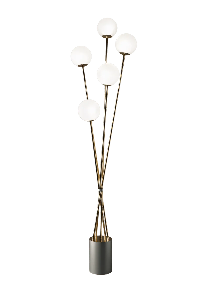 Lampadaire Boules Blanches