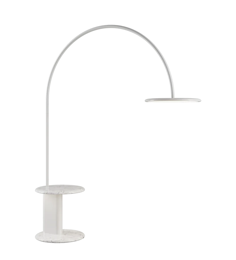 Lampadaire Salon Arc Blanc