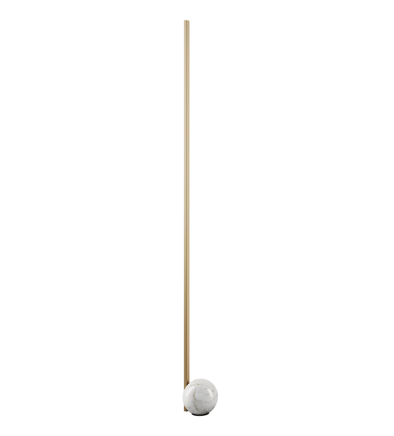 Lampadaire Barre Doree