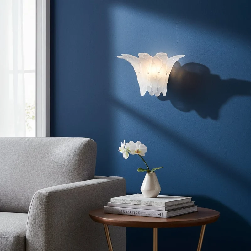 Lampe murale blanche design