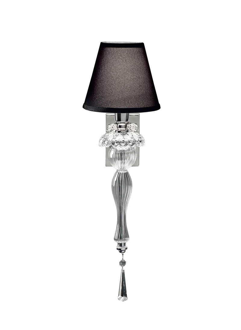 Lampe murale italienne noire