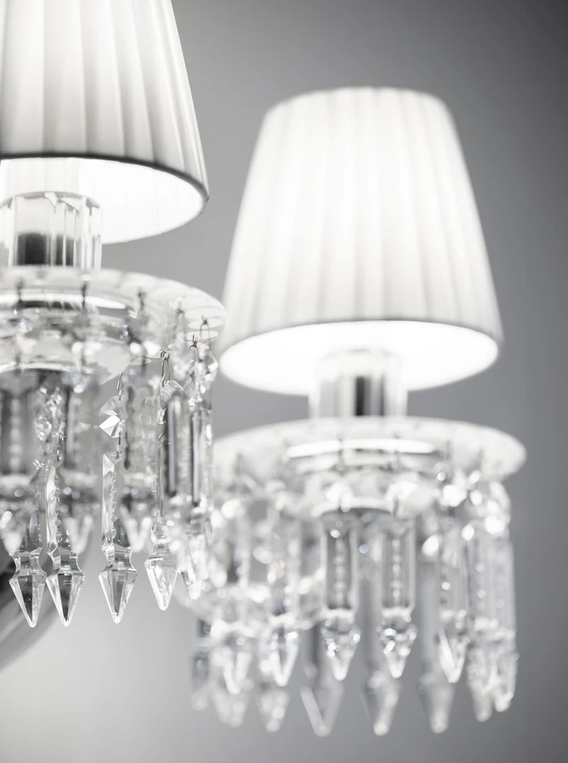 Double luminaire mural chandelier en cristal