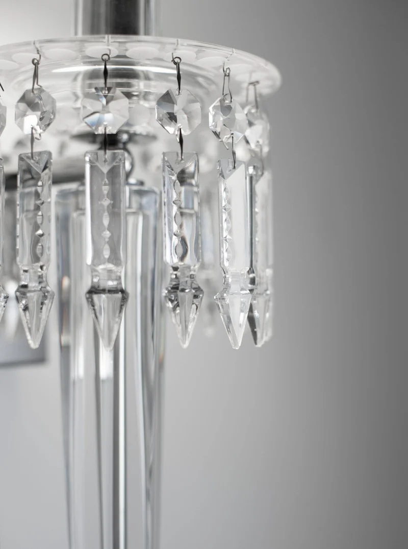 Luminaire mural chandelier en cristal