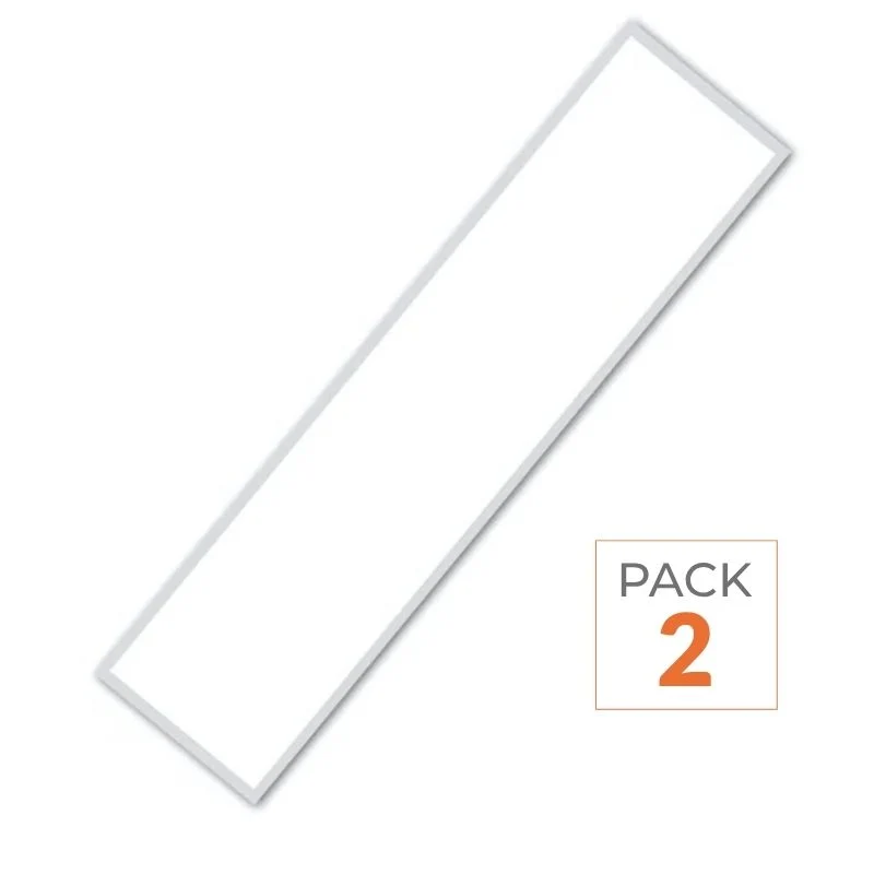 Panneau LED UGR<19 36W 120x30cm - Pack de 2
