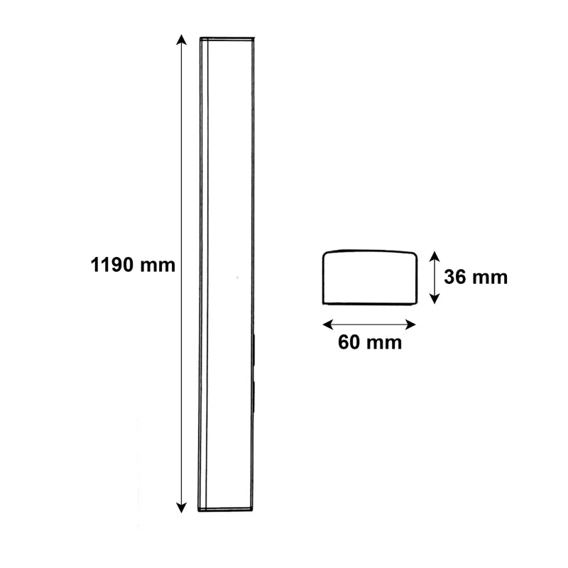 Réglette LED 120cm Blanche 48W IP20 CCT - 3000K/4000K/6000K